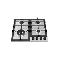 Cooktop à Gás Debacco Zurique 4 Bocas Inox 60cm com superfície inox, 4 queimadores, trempes ferro fundido e acendimento automático
