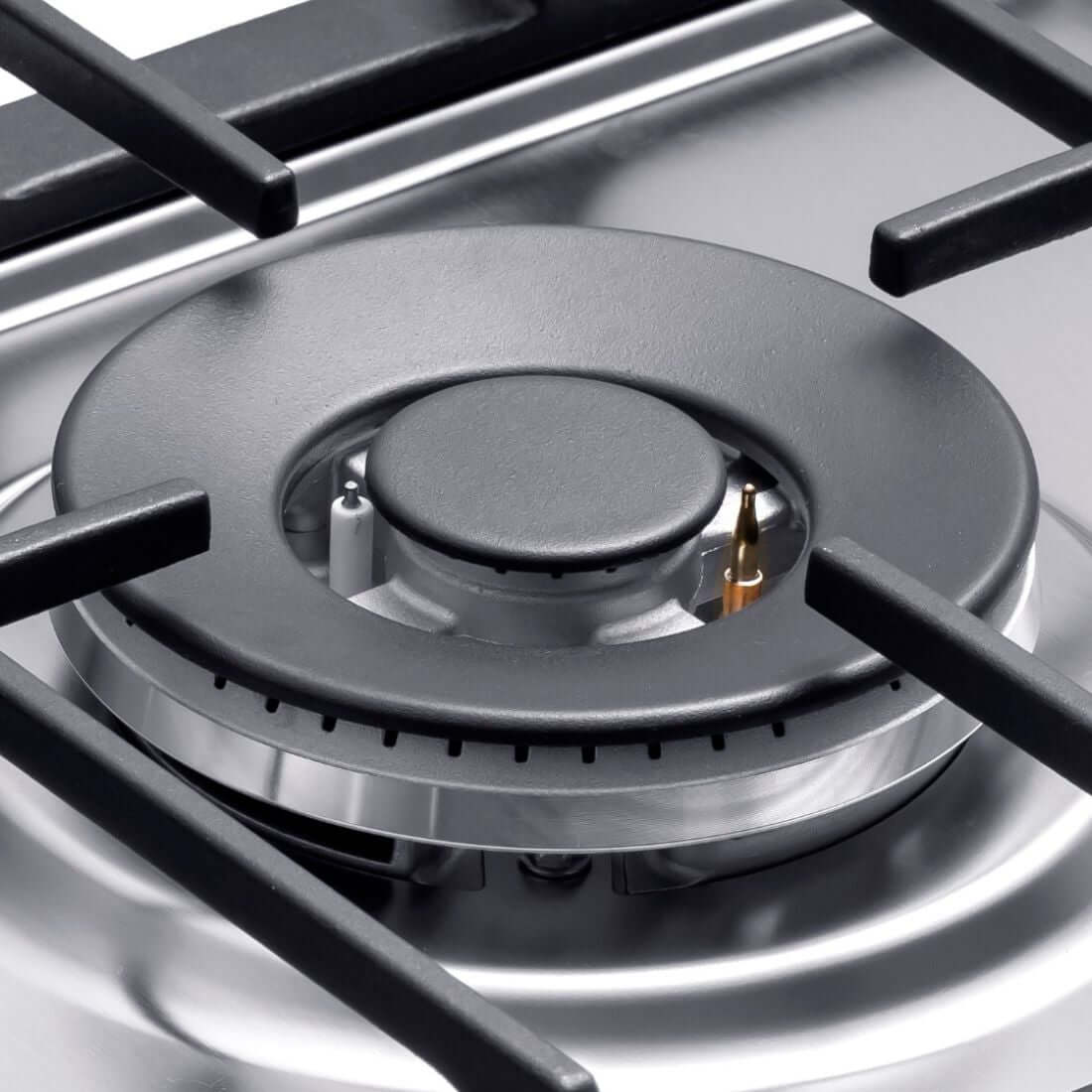 Cooktop dominó a gás Evol Siena com 2 bocas Inox 29cm – Casacomcê