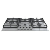 Cooktop á Gás Gorenje 5 Bocas 90cm Inox em inox com 5 queimadores (triplo central), trempes em ferro fundido e acendimento automático