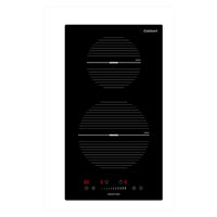 Cooktop Dominó de indução Cuisinart Arkton 2 Zonas 30cm em vidro preto touch, 2 zonas circulares, design slim e acabamento vitrocerâmico