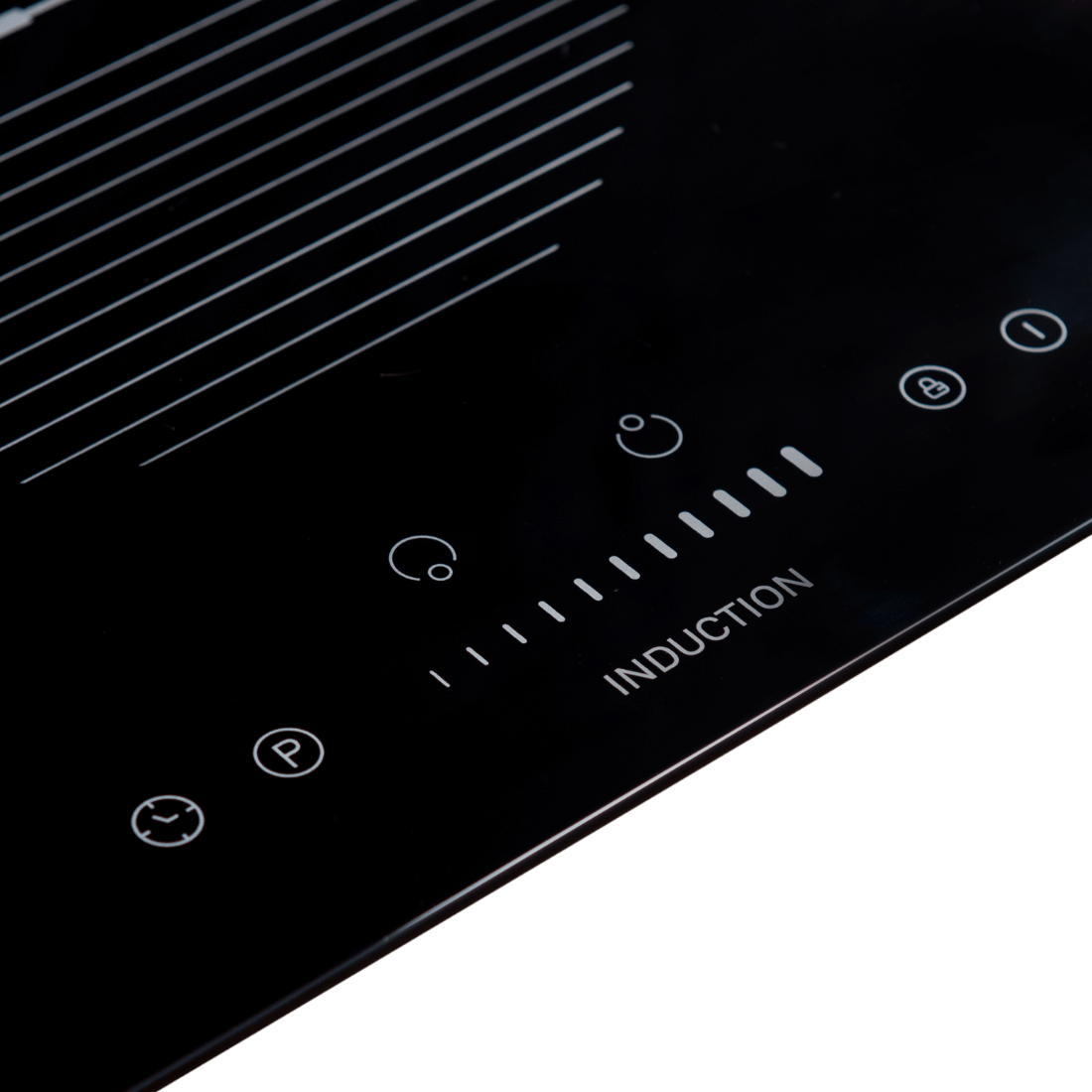 Cooktop Dominó de indução Cuisinart Arkton 2 Zonas 30cm em vidro preto com painel touch, controles digitais e acabamento vitrocerâmico