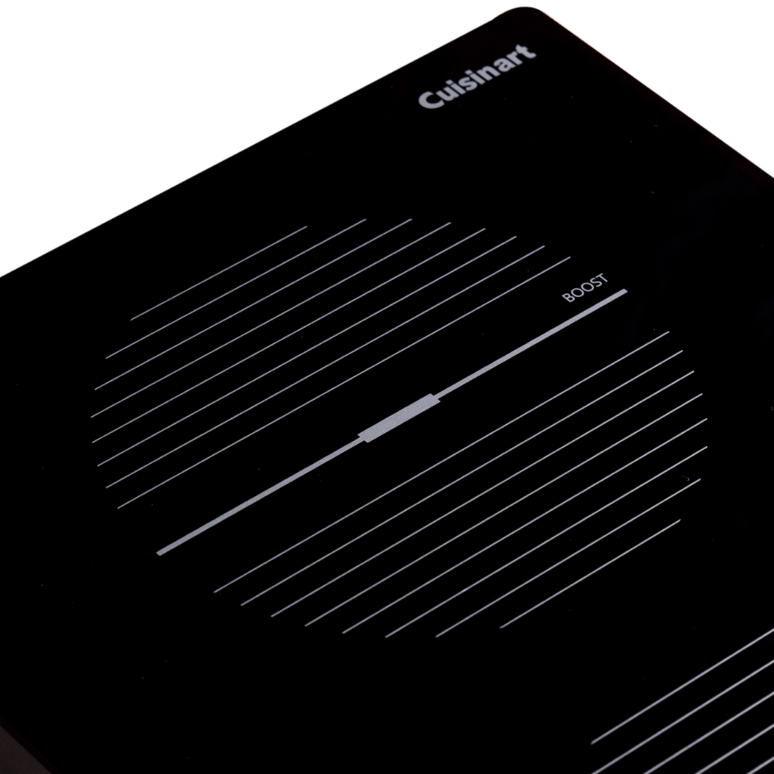 Cooktop Dominó de indução Cuisinart Arkton 2 Zonas 30cm em vidro black com duas zonas de aquecimento touch e função booster