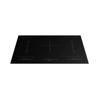 Cooktop de Indução Debacco Montreal 5 Zonas 90cm em vitrocerâmica Schott Ceran preta, 5 zonas de cocção com painel touch minimalista