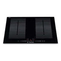 Cooktop de Indução Tecno 4 Zonas 60cm - cooktop de indução em vitrocerâmico preto com moldura inox e painel touch slider