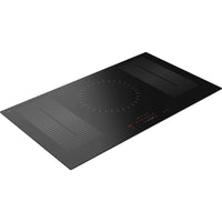 Cooktop de Indução Tecno 5 Zonas 90cm em vitrocerâmica preta, display touch slider, 5 zonas com bridge e acabamento embutir