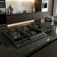 Cooktop a Gás Debacco Montreal 5 Bocas Vidro Preto 90cm