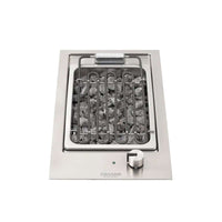 Cooktop Dominó Barbecue CrissAir elétrico inox 30cm com grelha e pedras vulcânicas para grelhados.