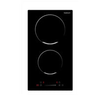 Cooktop Dominó Cuisinart Arkton 2 Zonas 30cm: cooktop elétrico vitrocerâmico preto 2 zonas com comando touch e indicador H