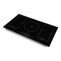 Cooktop Evol Indução 5 Zonas vitrocerâmico preto 90cm com 5 bocas, 9.300W e Boost 12.200W, painel touch e zonas independentes