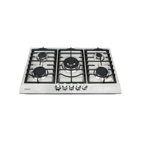 Cooktop à Gás Cuisinart com 5 queimadores em inox, design moderno e funcionalidade para sua cozinha.
