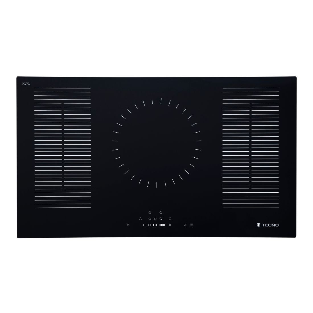 Cooktop de Indução Tecno 5 Zonas Black Matte Fosco 90cm