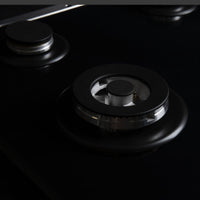 Cooktop a Gás Cuisinart Arkton Advanced 5 Bocas Vidro Preto Painel Digital 86cm