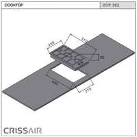 Cooktop Dominó a Gás 2 Queimadores Semi-filo 30cm Bivolt