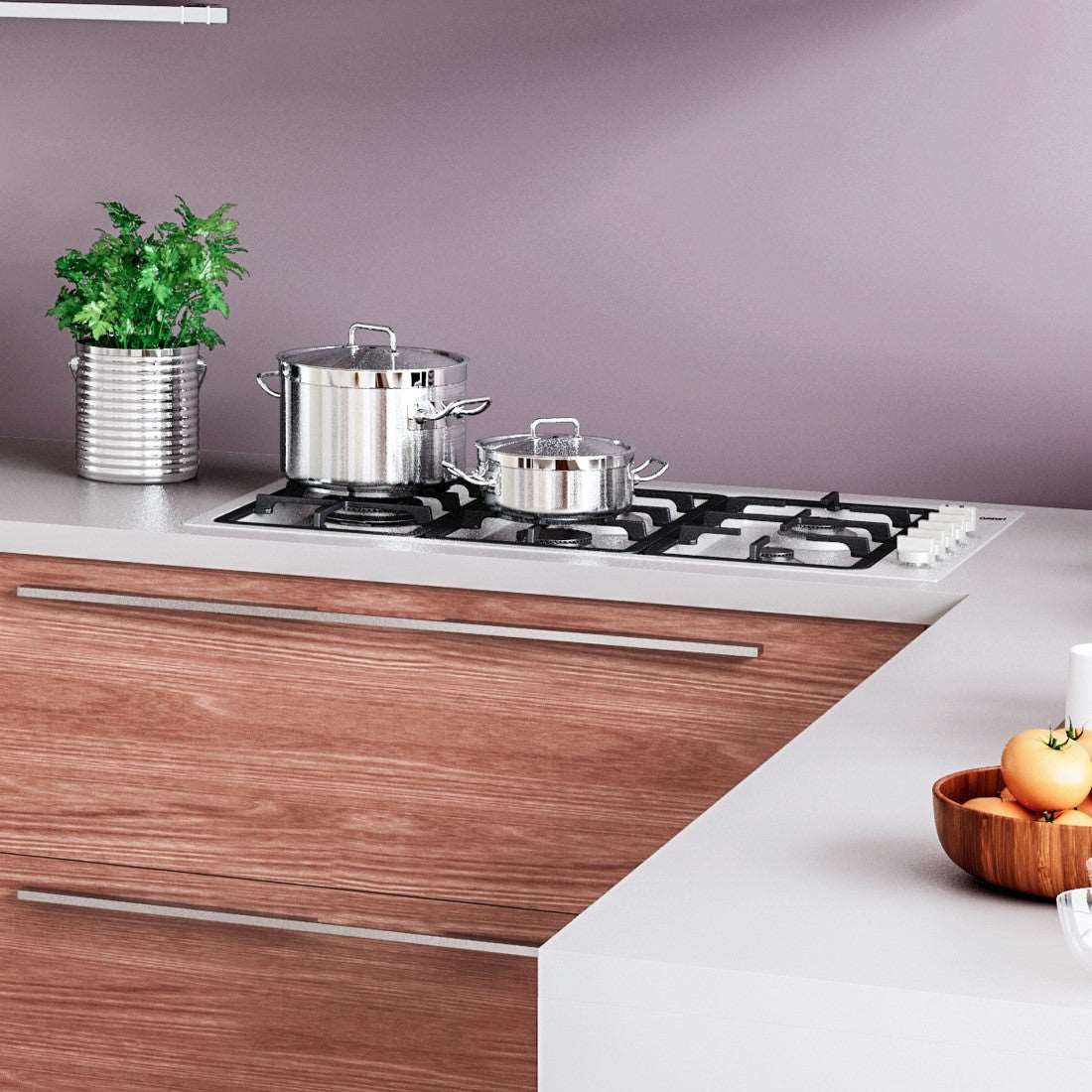 Cooktop à Gás Arkton 5 Queimadores Inox 90cm 220V