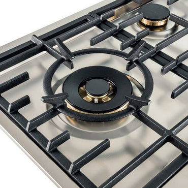 Cooktop Tecno Vintage a Gás 5 Bocas Inox 90cm 220V