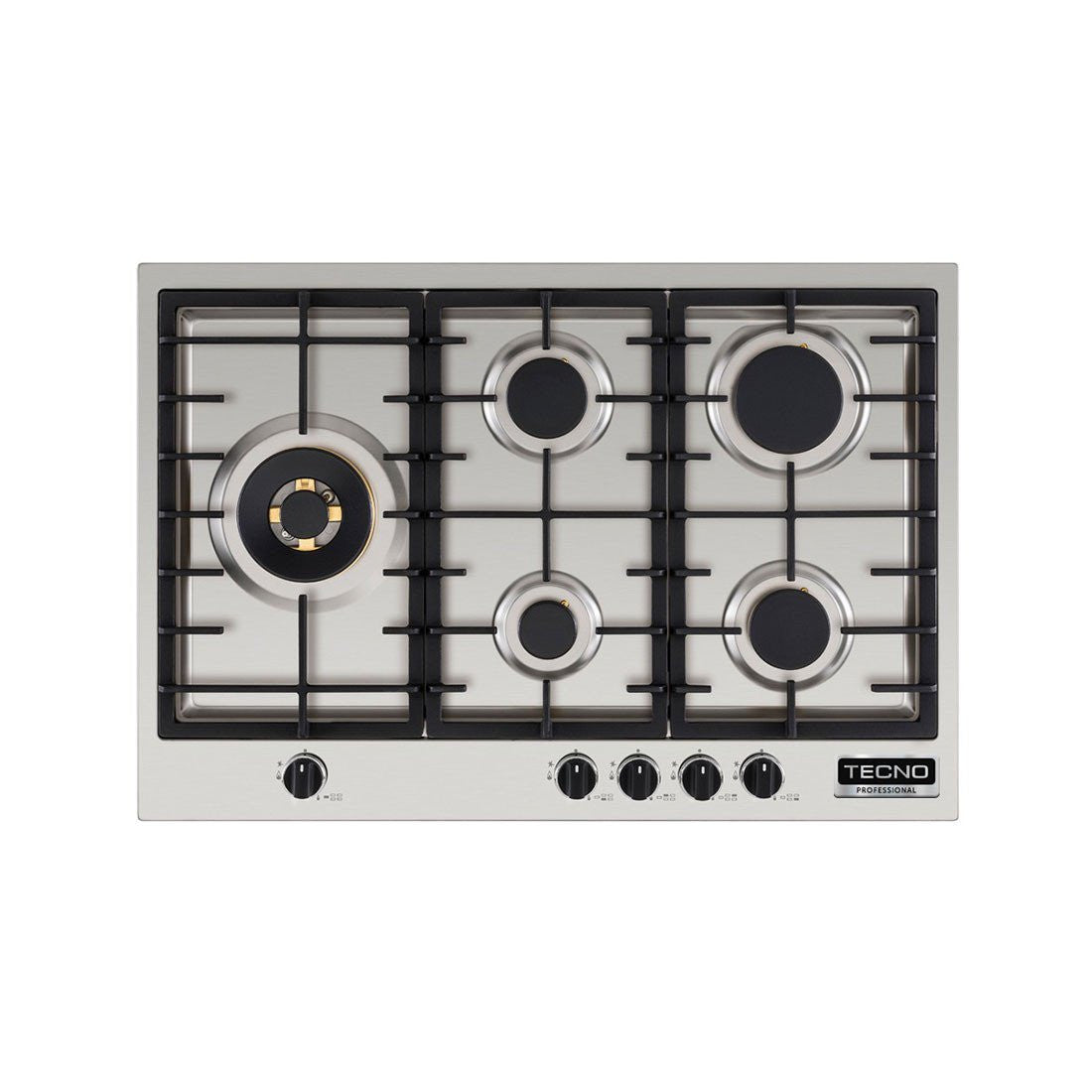 Cooktop Tecno Professional a Gás 5 Bocas Inox 75cm 220V