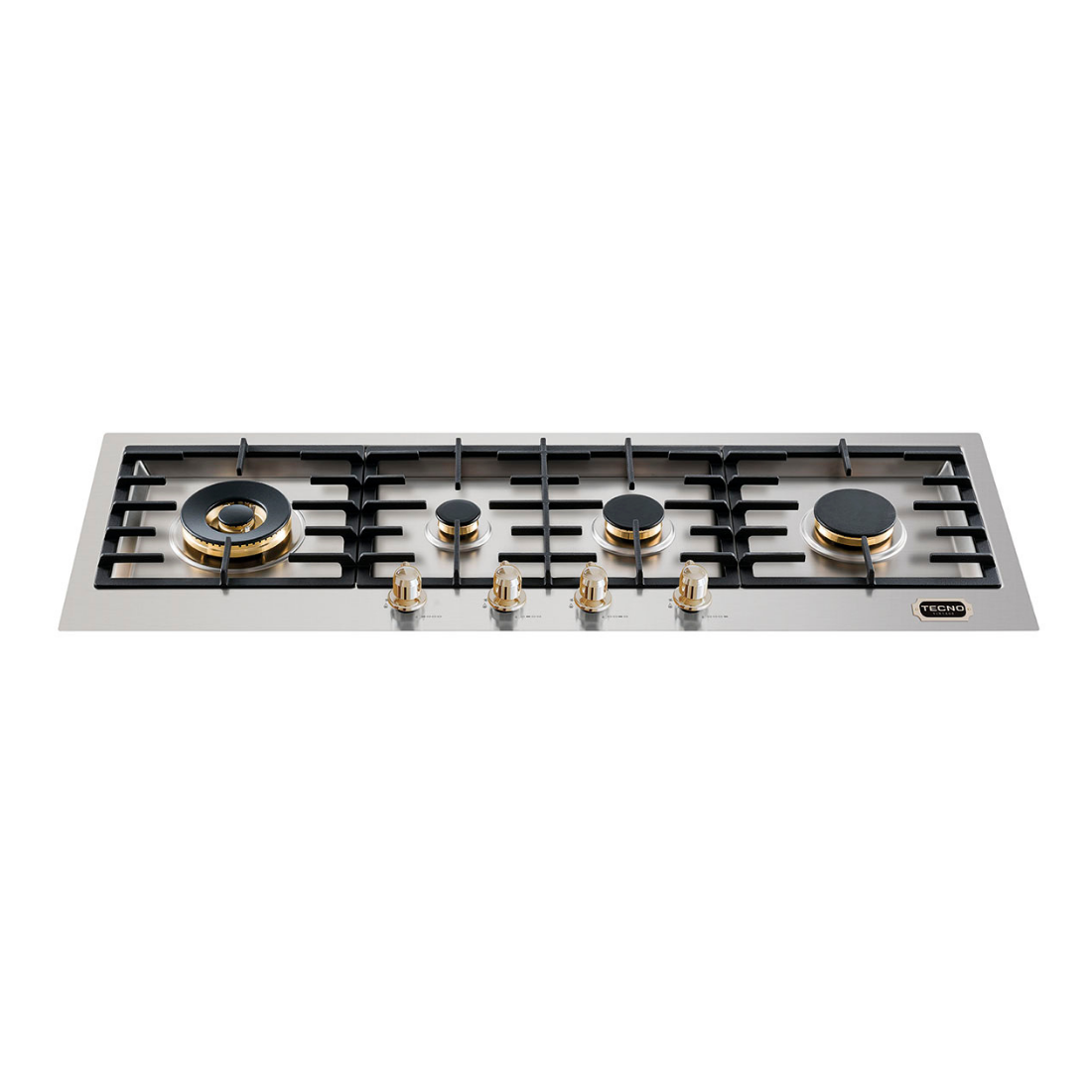 Cooktop Tecno Vintage a Gás 4 Bocas Inox 110cm 220V