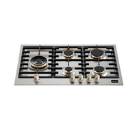 Cooktop Filotop Vintage a Gás 5 Bocas Inox 75cm 220V