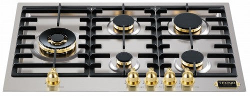Cooktop Filotop Vintage a Gás 5 Bocas Inox 75cm 220V