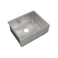 Cuba Mekal Farm Sink Inox Escovado 50cm cuba de embutir inox escovado linha reta simples sem escorredor, design farmhouse com avental frontal