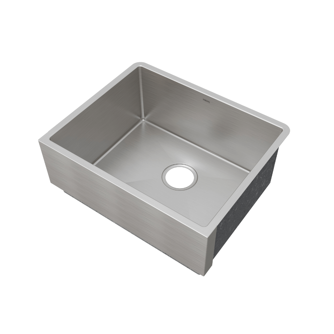 Cuba Mekal Farm Sink Inox Escovado 50cm marca Mekal, cuba de embutir inox escovado, linha reta simples sem escorredor