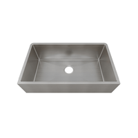 Cuba Mekal Farm Sink Inox Escovado 70cm - cuba de embutir inox escovado, linha reta, única, sem escorredor, design farmhouse