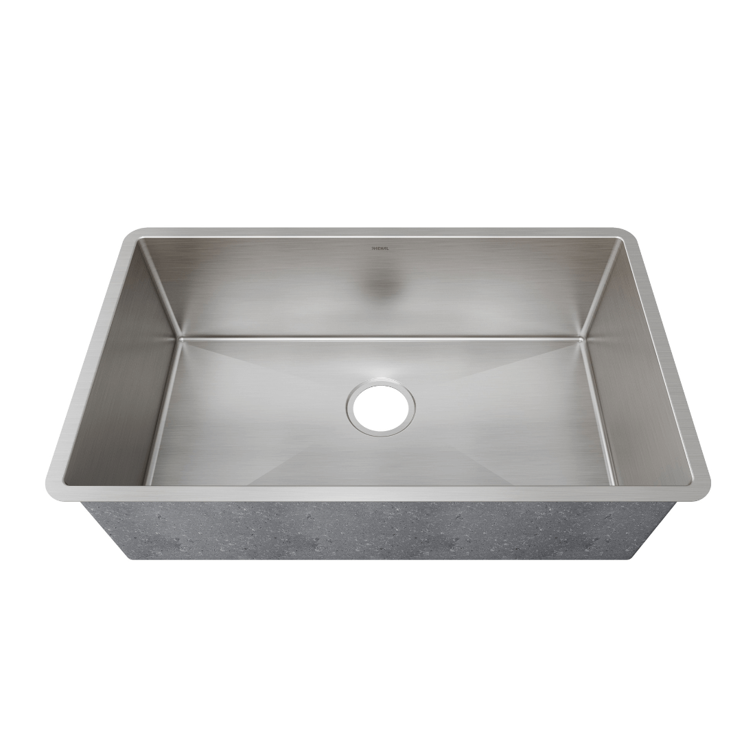 Cuba em Inox Escovado 70cm Mekal - cuba de embutir inox linha reta simples, inox escovado, 23cm profundidade e cantos retilíneos