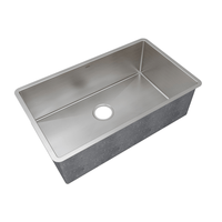 Cuba em Inox Escovado 70cm Mekal - cuba de embutir inox escovado linha reta simples 70cm com 23cm de profundidade e cantos retilíneos