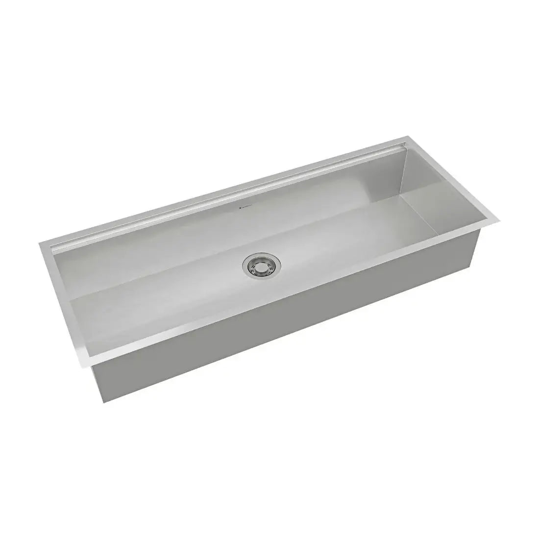 Cuba de embutir Inox Escovado 110cm Debacco Quadratino — cuba de cozinha inox escovada 110cm linha reta simples sem escorredor, acabamento robusto