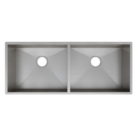 Cuba dupla em Inox Escovado 102cm Mekal