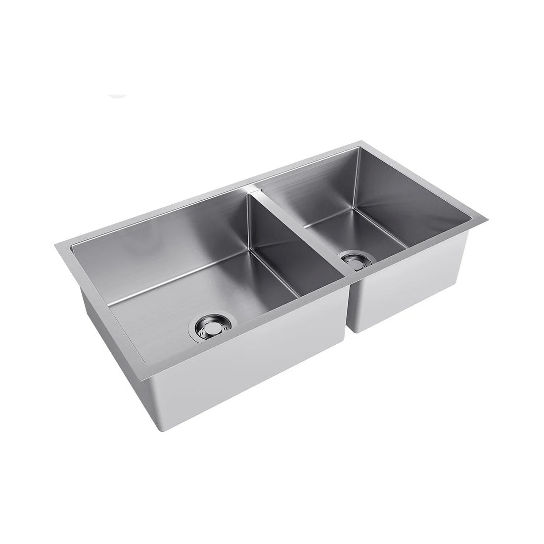 Cuba Dupla de embutir Inox Escovado 85cm Debacco Quadratino
