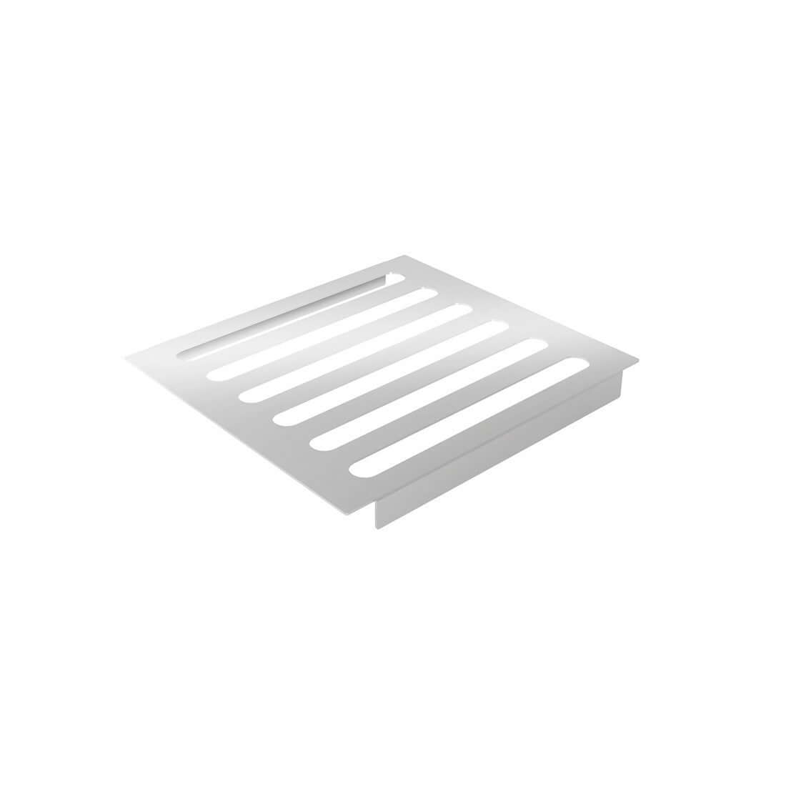 Escorredor Debacco Inox 15cm para canal organizador em aço inox, ideal para acomodar utensílios.