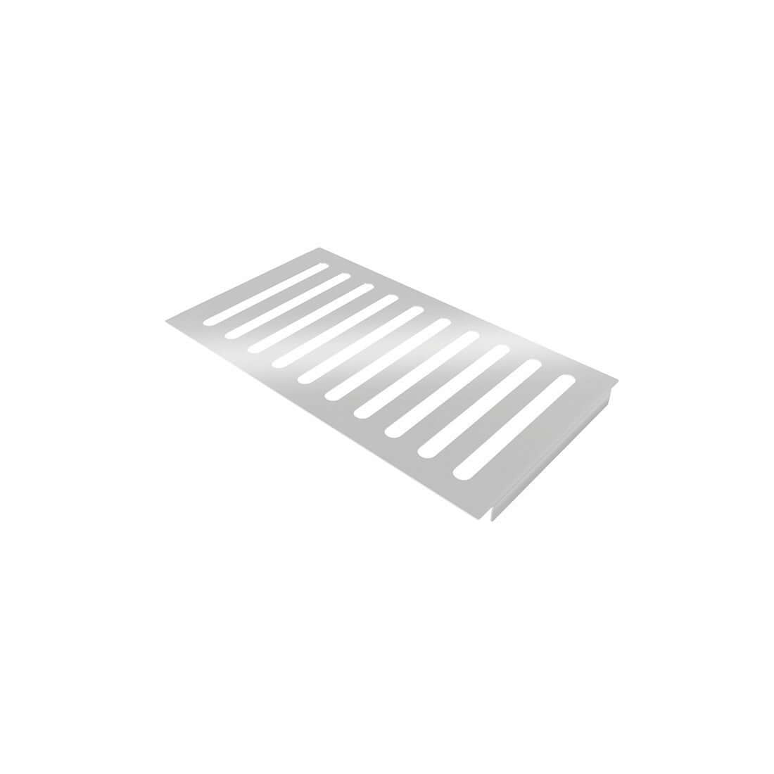 Alt Tag: Escorredor Debacco inox 30cm para canal organizador, escorredor plano com ranhuras para utensílios