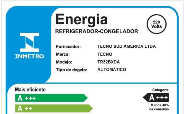 Refrigerador Tecno Bottom Freezer 324 Litros Inox 60cm
