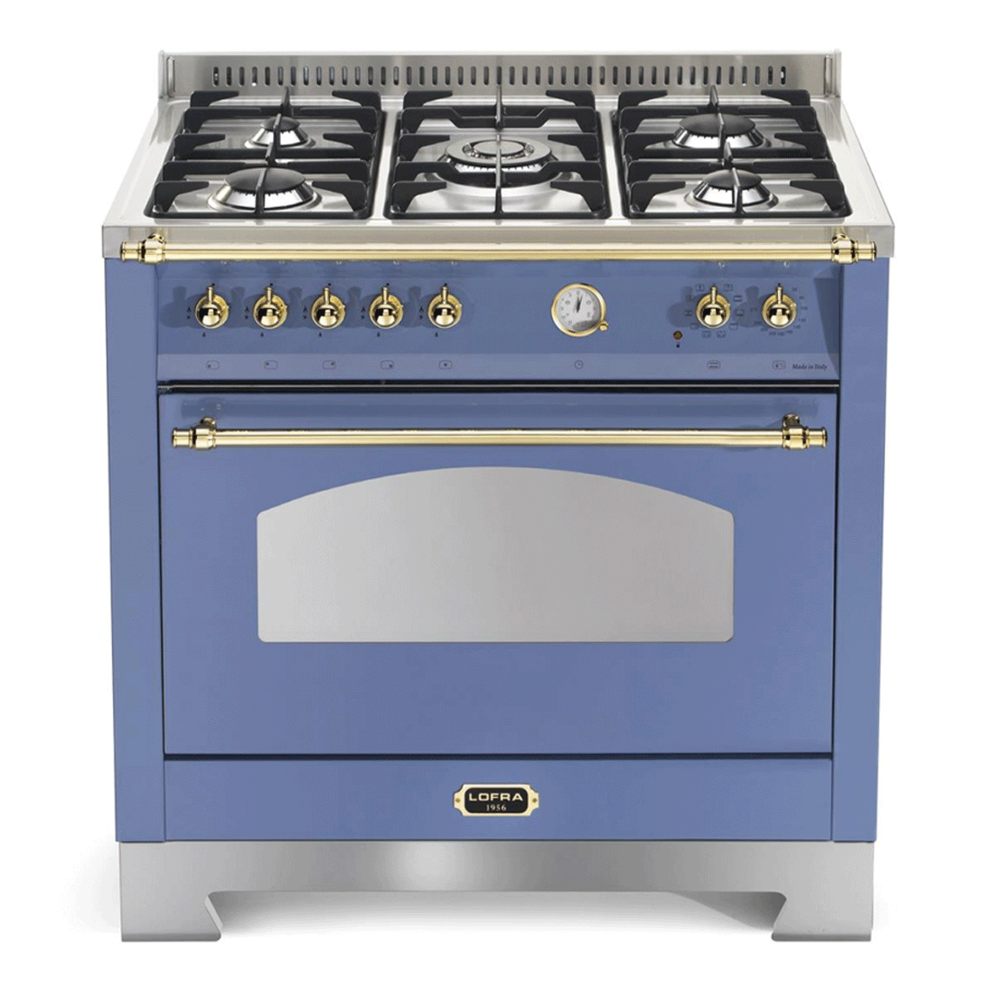 Fogão Linha Vintage Dolcevita 5 Bocas Forno Elétrico 102 Litros Lavanda 90cm 220V