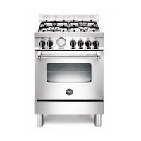 Fogão Bertazzoni Master 4 Bocas Forno á Gás 60 Litros Inox 60cm
