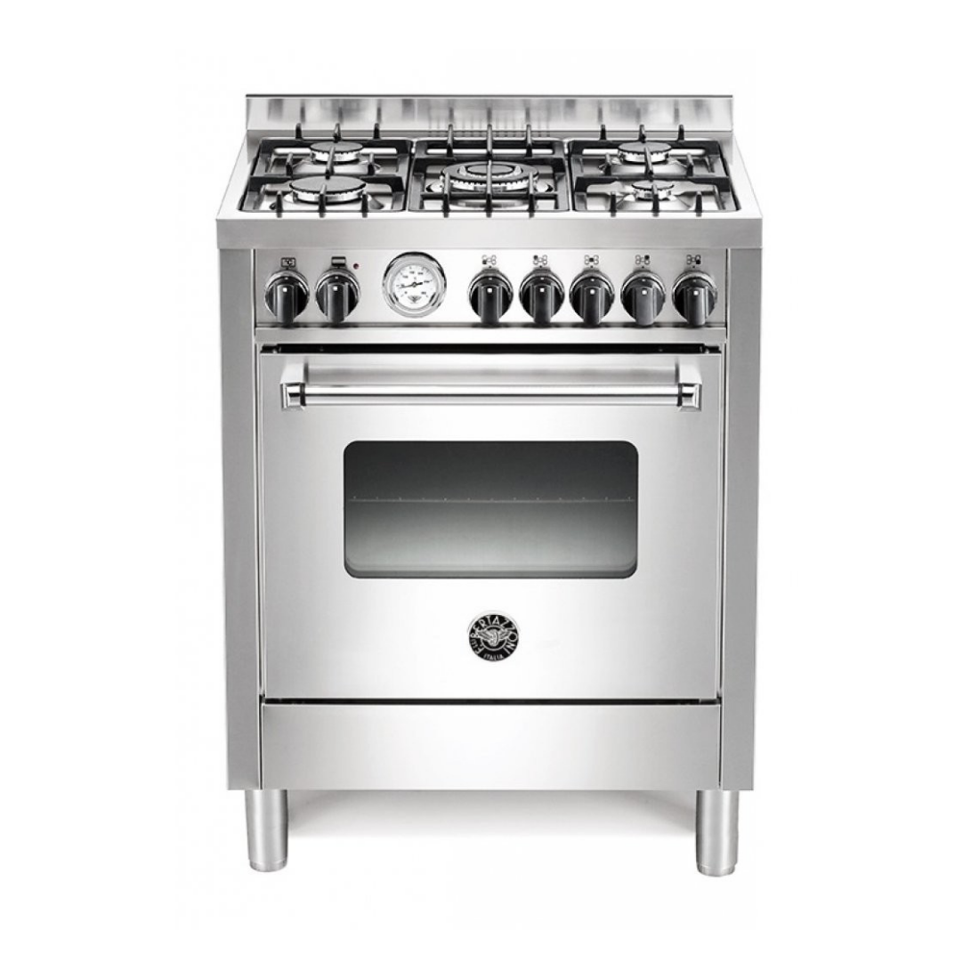 Fogão Bertazzoni Master 5 Bocas Forno Elétrico 60 Litros Inox 70cm
