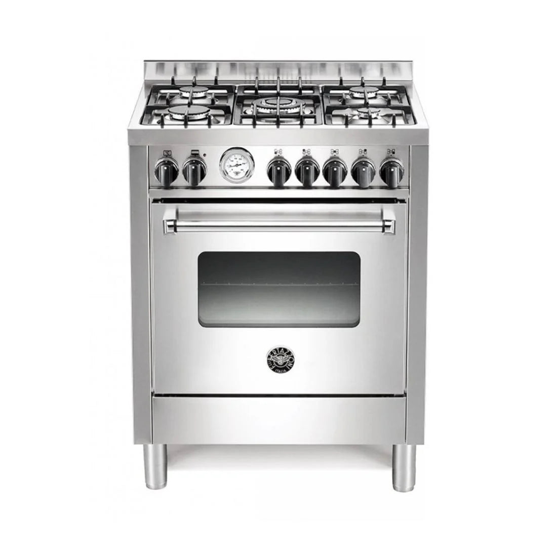 Fogão Bertazzoni Master 5 Bocas Forno á Gás 60 Litros Inox 70cm