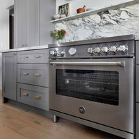 Fogão Bertazzoni Master 5 Bocas Forno a Gás 169 Litros Inox 91cm