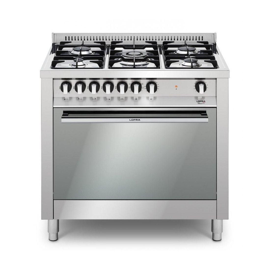 Fogão Linha New Maxima 5 Bocas Forno Elétrico 102 Litros Inox 90cm 220V