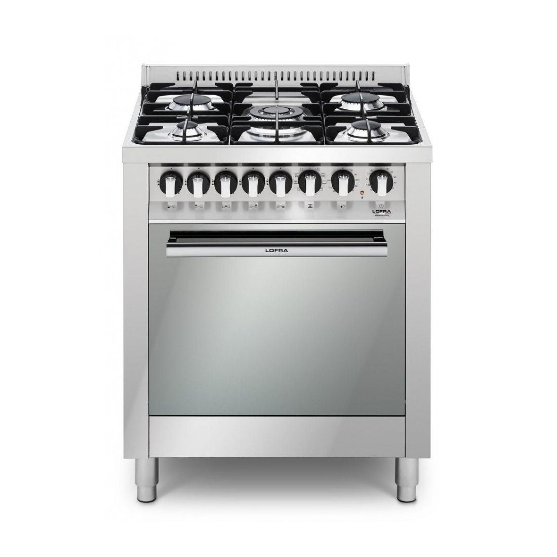 Fogão Linha New Maxima 5 Bocas Forno Elétrico 72 Litros Inox 70cm 220V