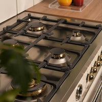 Fogão Bertazzoni Heritage Marfim 90cm 6 Bocas Forno Elétrico 103L