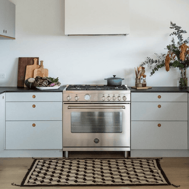 Fogão Bertazzoni Master 5 Bocas Forno a Gás 169 Litros Inox 91cm