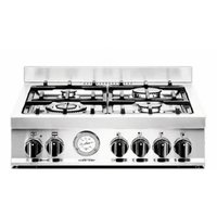 Fogão Bertazzoni Master Inox 60cm 4 Bocas Forno á Gás 60 Litros - fogão de piso inox 4 bocas com trempes em ferro, painel e puxadores cromados, estilo italiano
