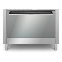 Fogão Lofra New Maxima Inox 90cm 5 Bocas Forno a Gás 102L - fogão de piso inox polido com forno a gás frontal e puxador robusto