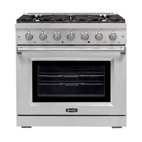 Fogão Evol Potenza 5 bocas inox com forno elétrico 160L, trempes em ferro e queimadores Sabaf — frente do produto