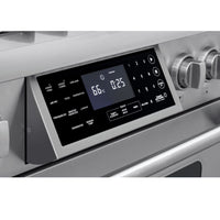 Fogão Evol Profissional painel digital com display do forno e comandos touch do modelo 6 bocas com air fryer