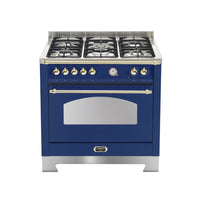Fogão Lofra Dolcevita Azul 90cm 5 Bocas Forno Elétrico 102L
