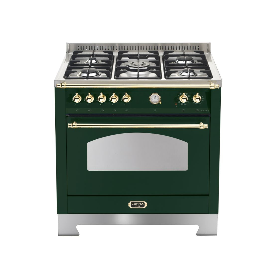 Fogão Lofra Dolcevita Verde 90cm 5 Bocas Forno Elétrico 102L