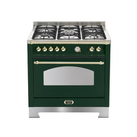 Fogão Lofra Dolcevita Verde 90cm 5 Bocas Forno Elétrico 102L